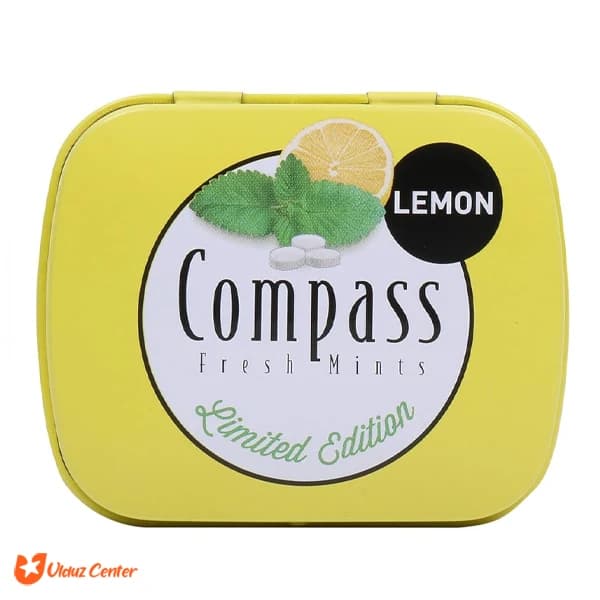 خوشبو کننده دهان Compass بدون شکر با طعم لیمو 14 گرم