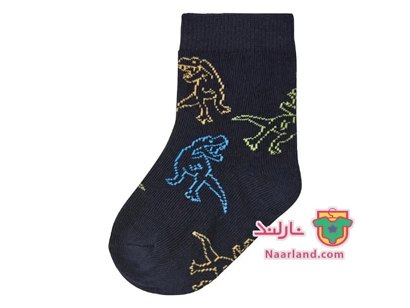 مجموعه ۷ عددی جوراب نخی پسرانه لوپیلو طرح دایناسور — تصویر ۵
