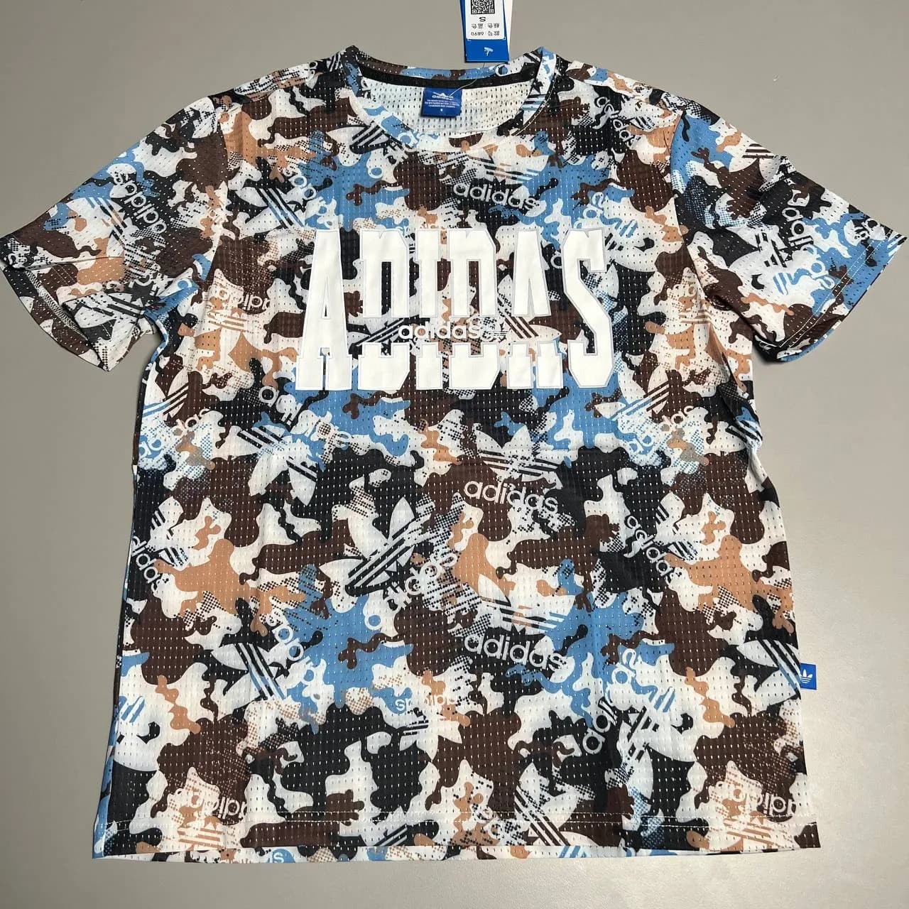 تیشرت ورزشی مردانه آدیداس لاکراکش سوزنی درشت کد ۴۱۰۸ — تصویر ۴