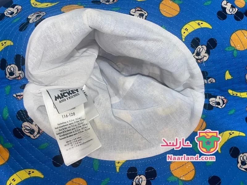 کلاه باکت آفتابگیر Disney آلمان آبی طرح میکی موس — تصویر ۳