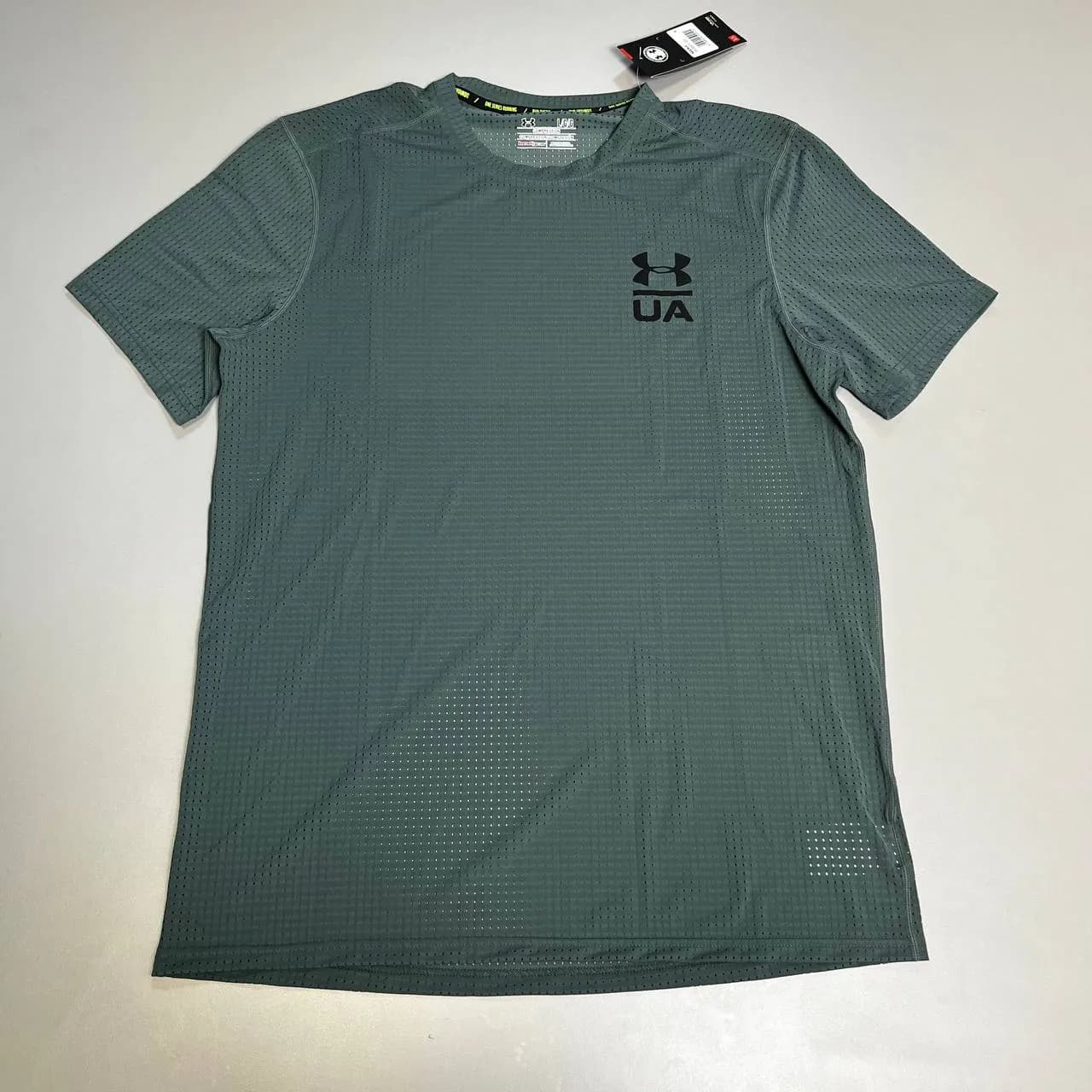 تیشرت بدنسازی مردانه آندرآرمور فلامنت فول کش سوزنی درشت کد 4120 — تصویر ۳