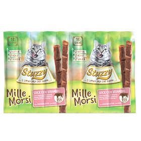 اسنک و تشویقی گربه مدادی استوزی مدل millemorsi با طعم ژامبون 5 عددی