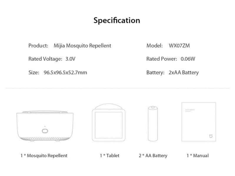 پک 3 عددی حشره کش شیائومی Xiaomi Mijia WX08ZM Mosquito Repellent — تصویر ۴