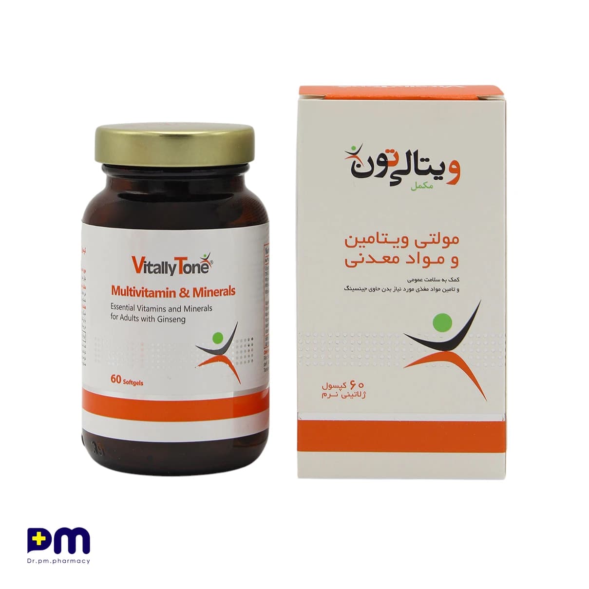 کپسول ژلاتینی نرم مولتی ویتامین و مینرال ویتالی تون ۶۰ عددی