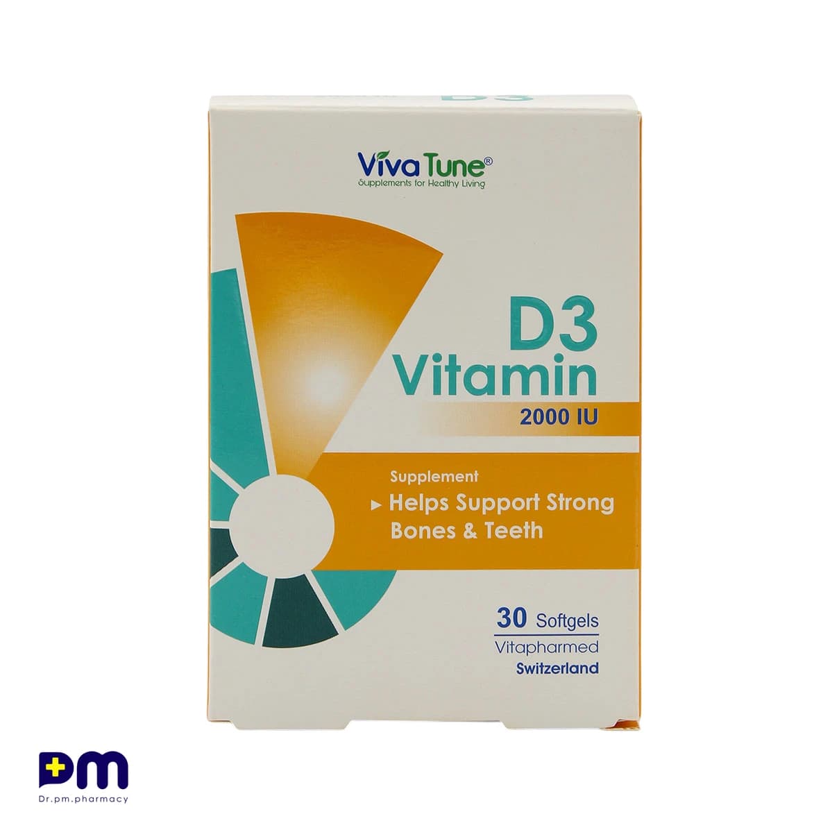 کپسول نرم ژلاتینی ویتامین D3 2000 واحد ویواتیون ۳۰ عددی