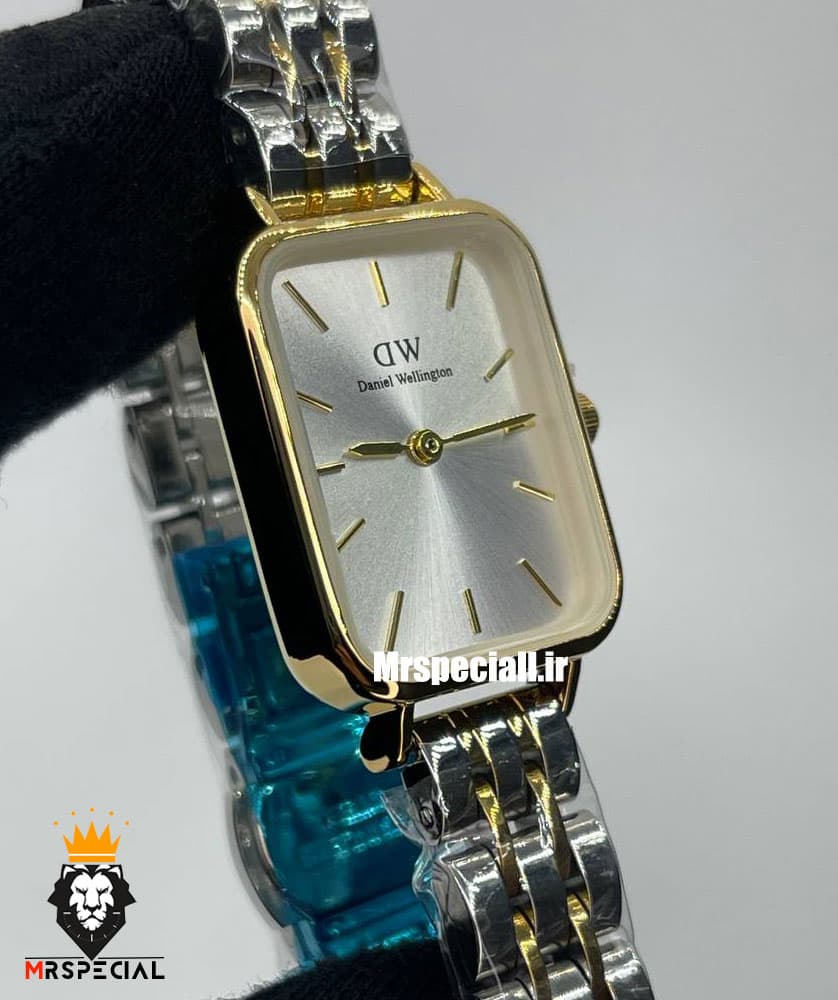 ساعت دنیل ولینگتون زنانه مدل کوادرو دورنگ طلایی Daniel Wellington 020359 — تصویر ۳