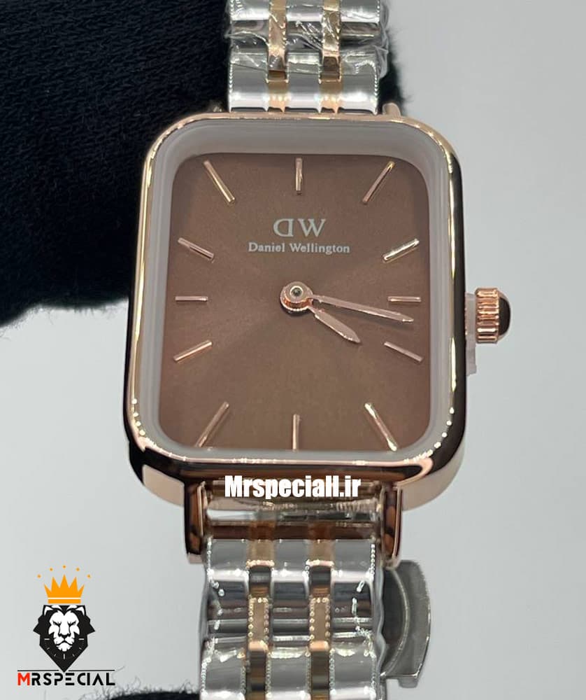 ساعت دنیل ولینگتون زنانه مدل کوادرو دو رنگ رزگلد Daniel Wellington 020357 — تصویر ۳