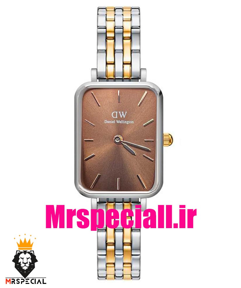 ساعت دنیل ولینگتون زنانه مدل کوادرو دو رنگ رزگلد Daniel Wellington 020357