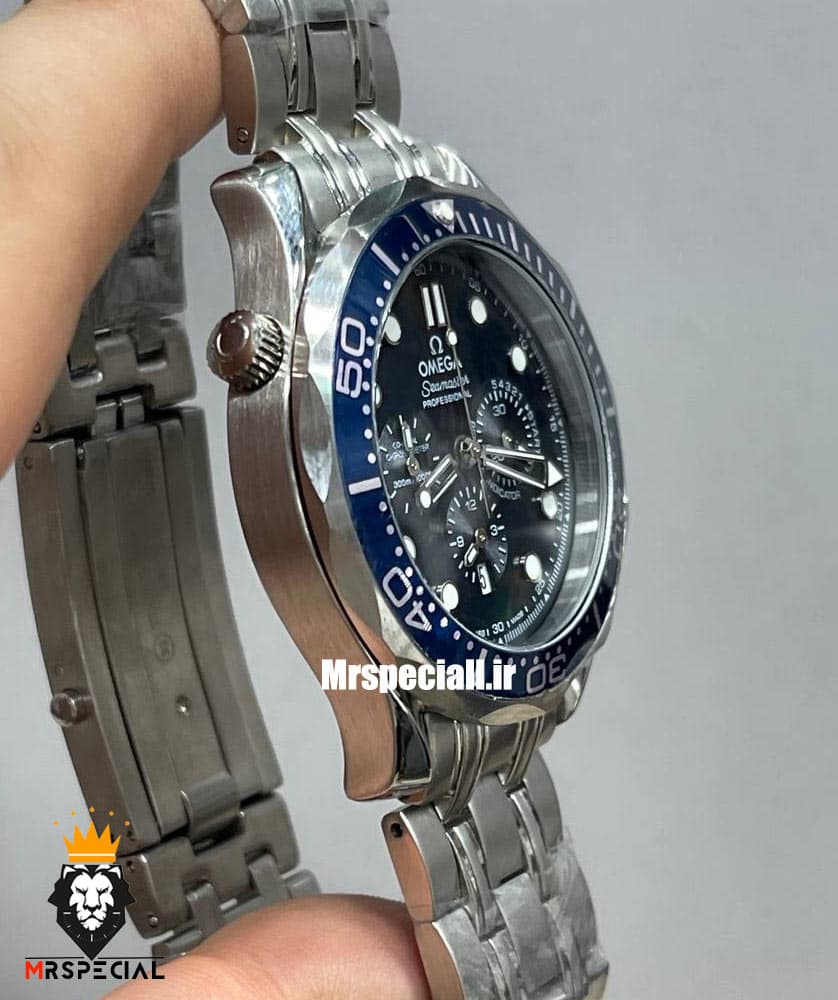 ساعت امگا مردانه سیمستر کرنوگراف کیفیت مستر صفحه ابی OMEGA Seamaster 020343 — تصویر ۵
