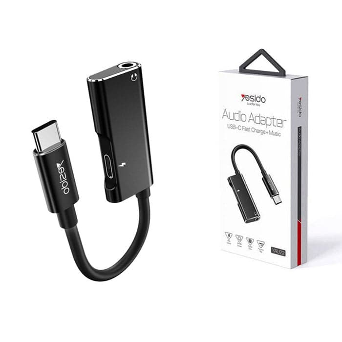 مبدل Aux تایپسی یسیدو YESIDO YAU22 با قابلیت شارژ — تصویر ۵