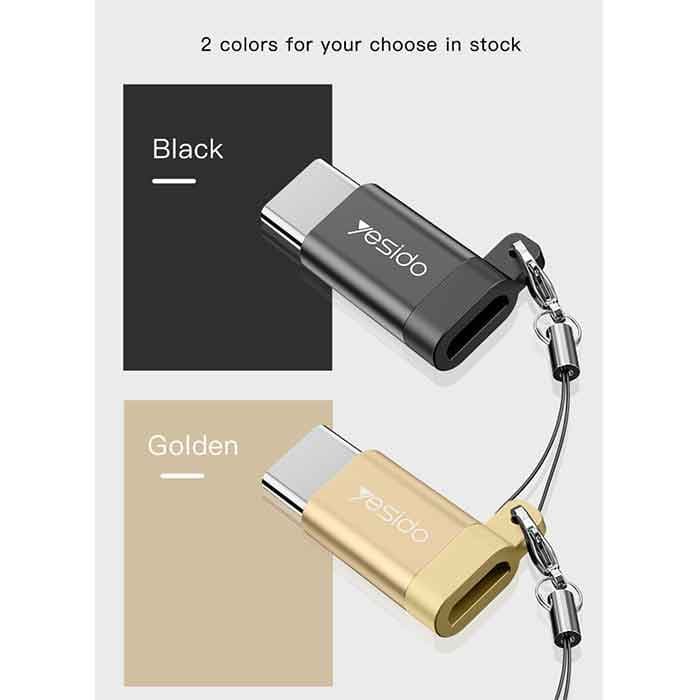 مبدل Micro USB به Type-C یسیدو YESIDO GS04 — تصویر ۵