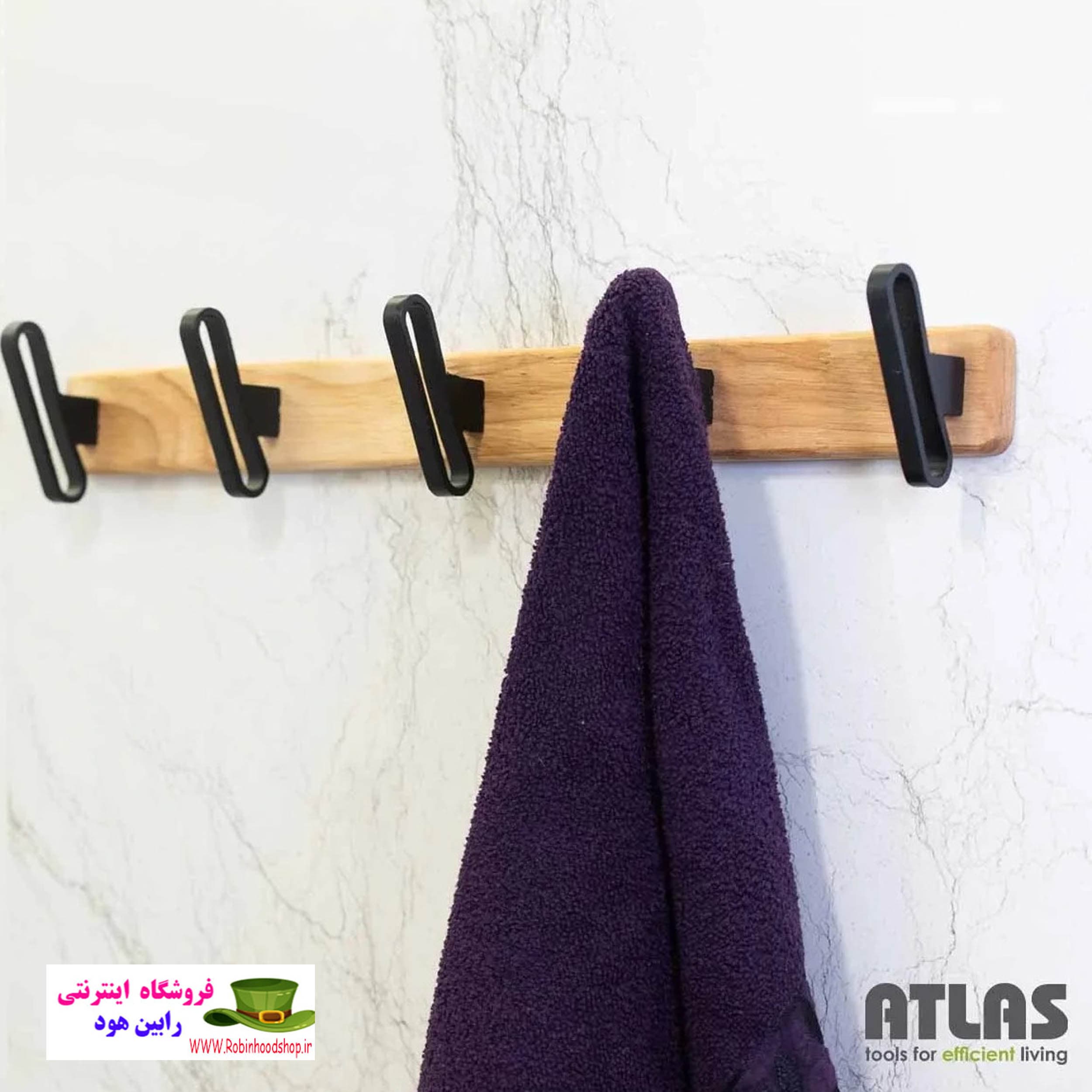 دیوار کوب 3 شاخه طرح چوب اطلس ATLAS