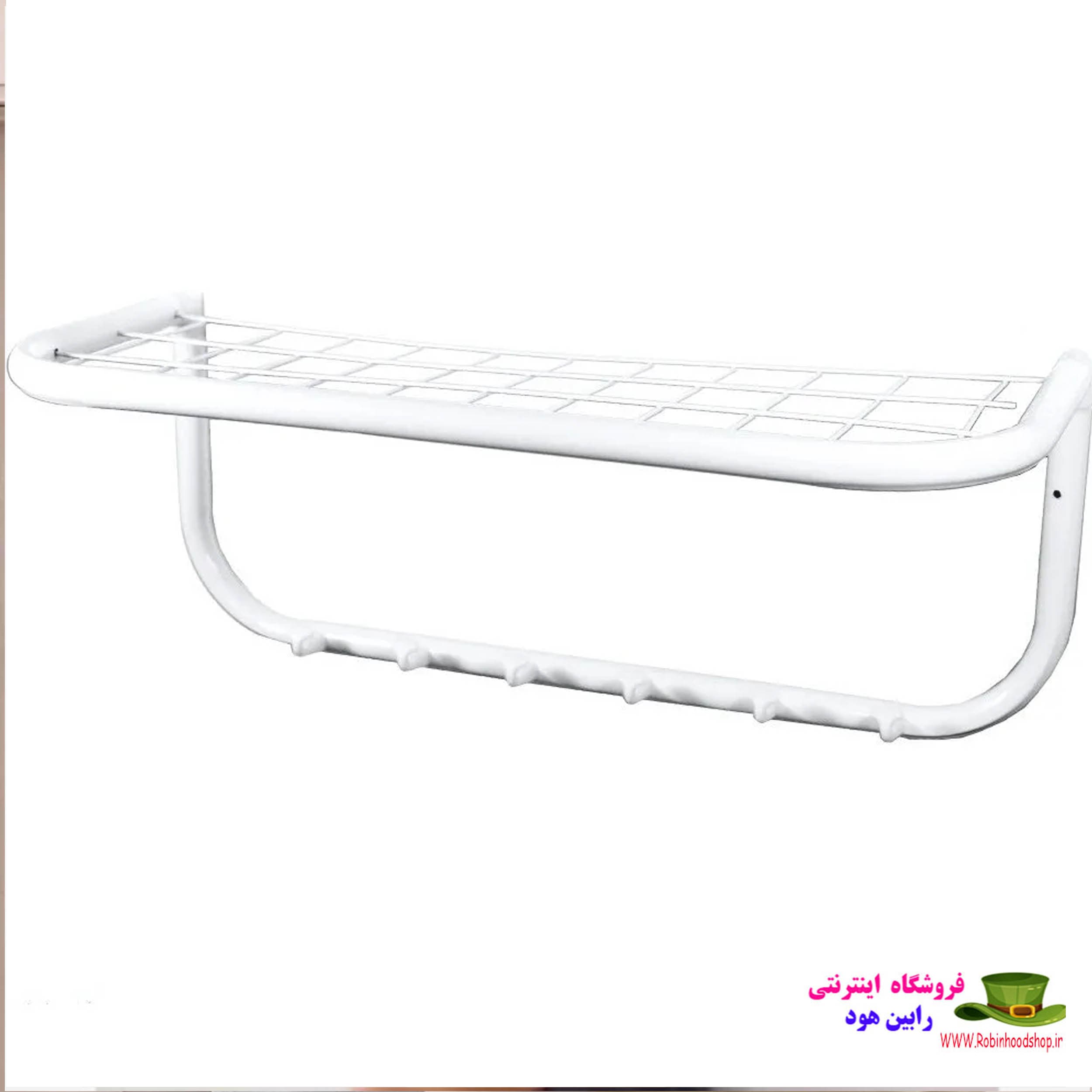 جا لباسی سبد دار 6 شاخه اطلس