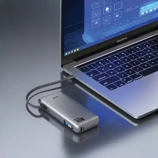 پاروبانک 165 وات 20000 با کابل تایپ سی گرین لاین GNTRX20P165GY — تصویر ۵