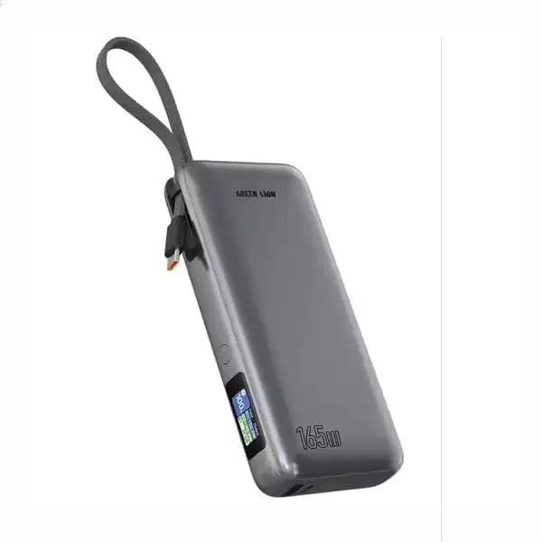 پاروبانک 165 وات 20000 با کابل تایپ سی گرین لاین GNTRX20P165GY — تصویر ۴
