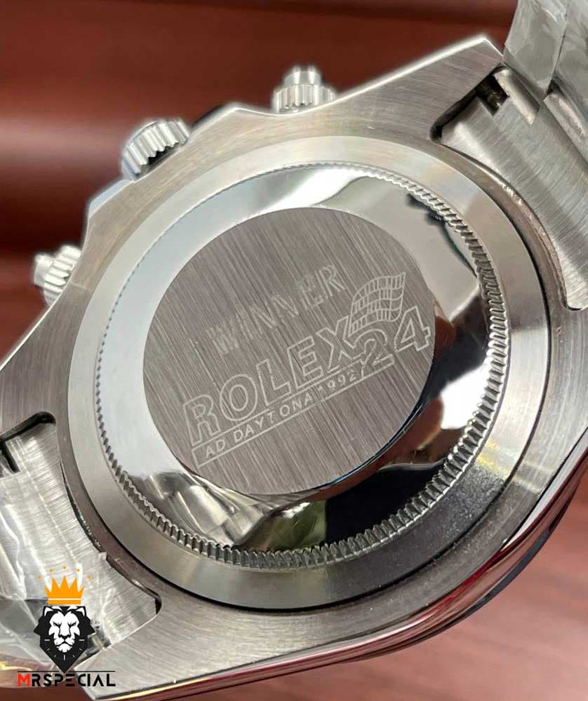 ساعت مردانه رولکس مدل دیتونا کوارتز فول دیت استیل صفحه مشکی 020239 ROLEX DAYTONA — تصویر ۳