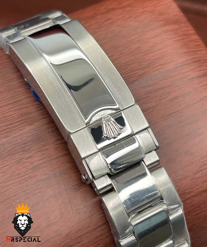 ساعت مردانه رولکس مدل دیتونا کوارتز فول دیت استیل صفحه مشکی 020239 ROLEX DAYTONA — تصویر ۴