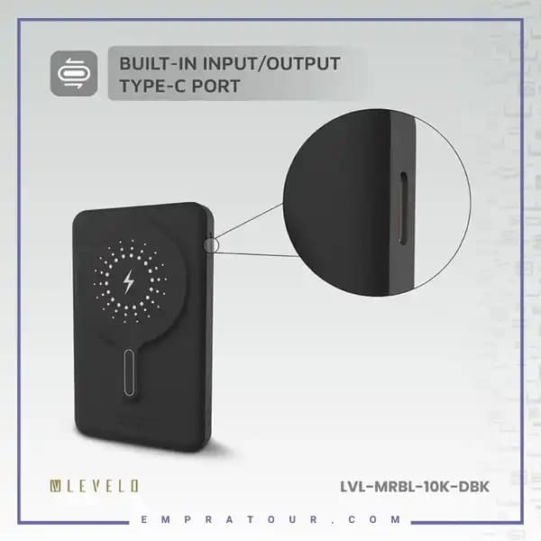 پاوربانک وایرلس 10000 لولو LVLMRBL10KORG — تصویر ۵