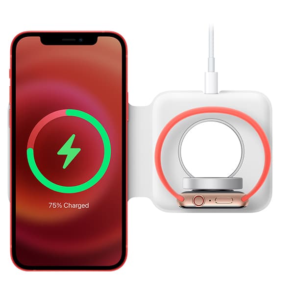 شارژر اورجینال بی‌سیم اپل مدل MagSafe Duo — تصویر ۴