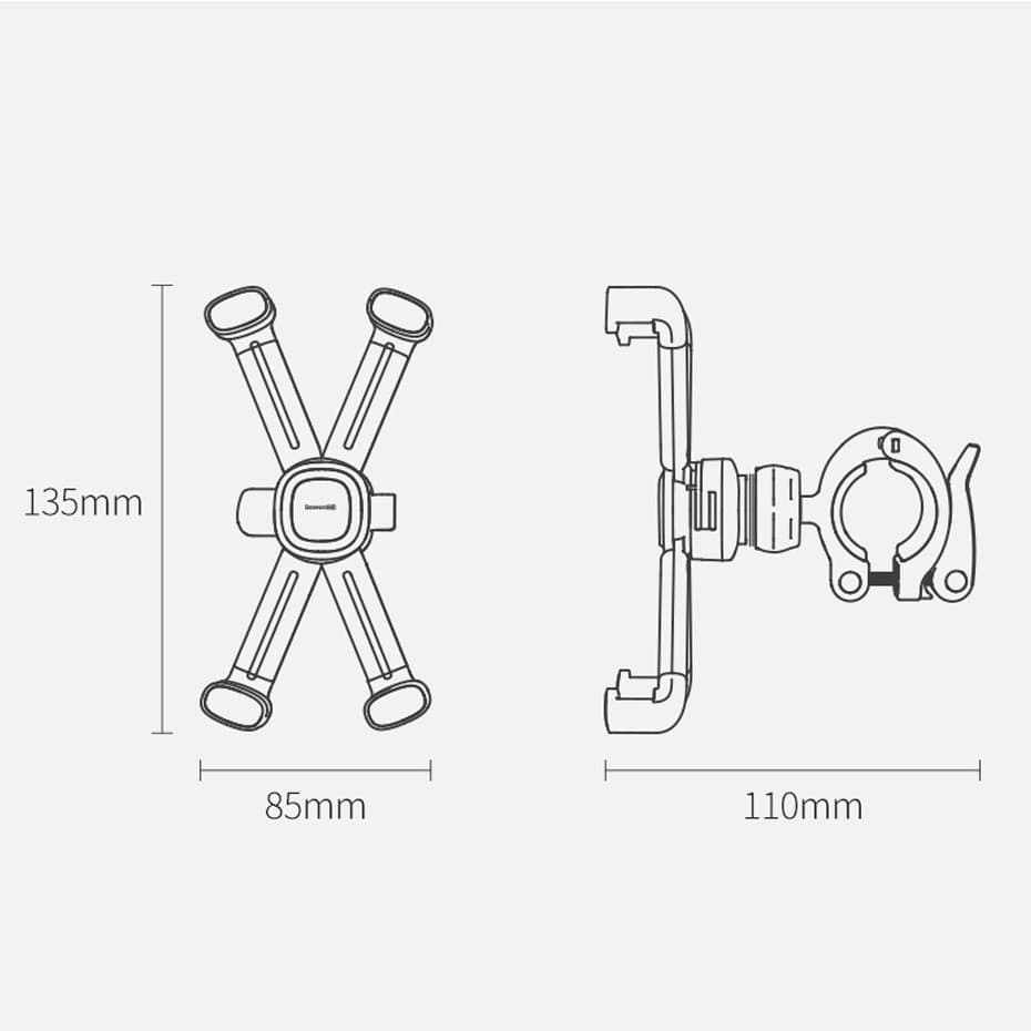 هولدر دوچرخه و موتور بیسوس Baseus Quick To Take Cycling Holder SUQX-01 — تصویر ۲