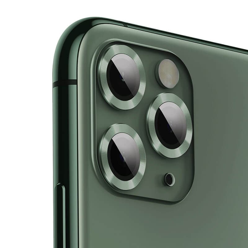 محافظ لنز دوربین فلزی بیسوس Apple iPhone 11 Pro / 11 Pro Max Baseus Alloy Protection Ring Lens Film SGAPIPH58S — تصویر ۴