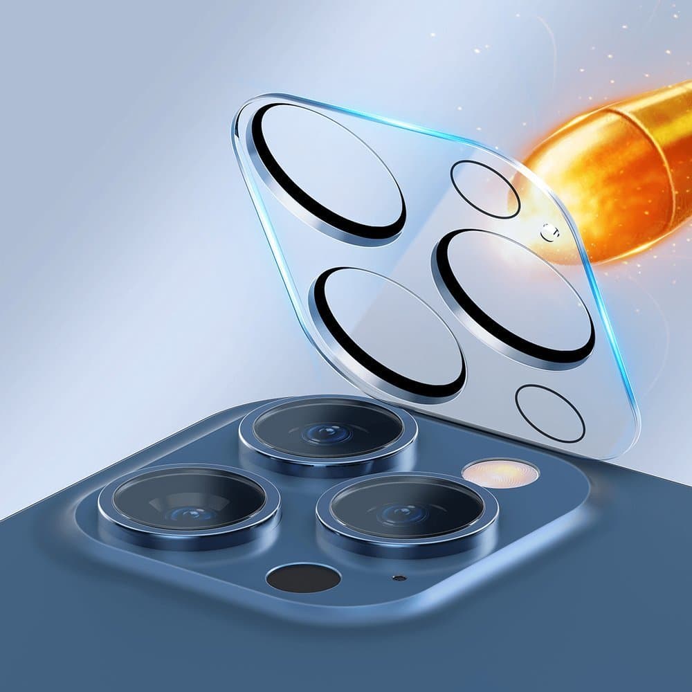 پک 2تایی محافظ لنز دوربین شیشه ای آیفون بیسوس مدل Baseus Camera Lens iPhone 12 Pro SGAPIPH61P-AJT02 — تصویر ۸