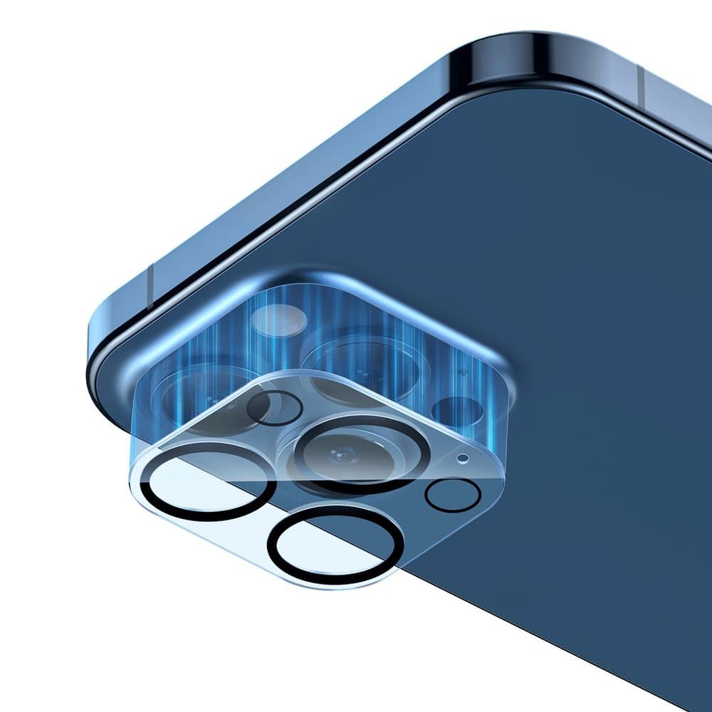 پک 2تایی محافظ لنز دوربین شیشه ای آیفون بیسوس مدل Baseus Camera Lens iPhone 12 Pro SGAPIPH61P-AJT02 — تصویر ۴