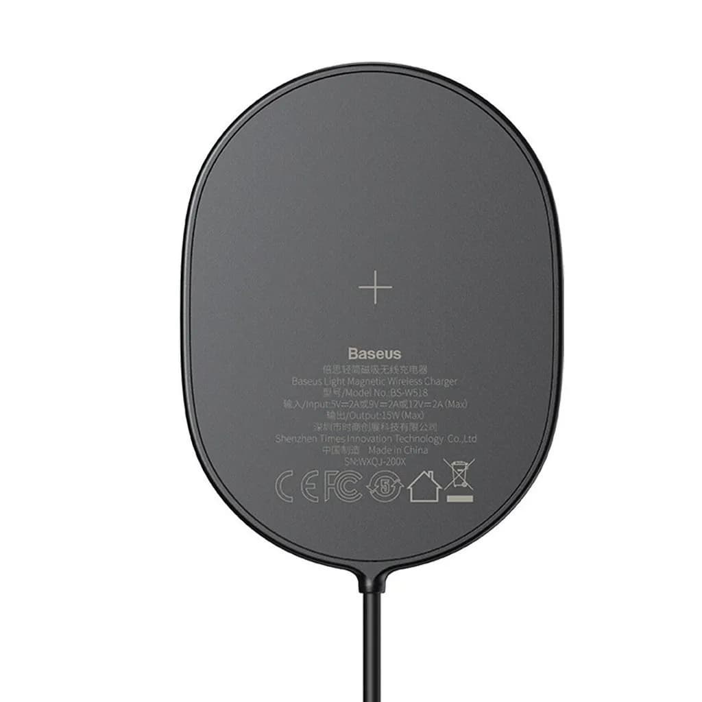 شارژر وایرلس مگنتی بیسوس Baseus Light Magnetic Wireless Charger WXQJ-01 15W توان 15 وات — تصویر ۱۱