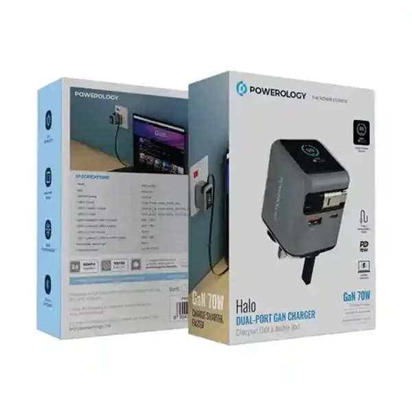 آداپتور شارژ 70 وات هوشمند پاورولوژی PWCUQC051 — تصویر ۸