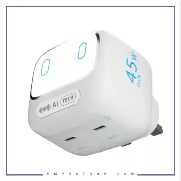 آداپتور شارژ 45 وات هوشمند پاورولوژی PWCUQC052WH
