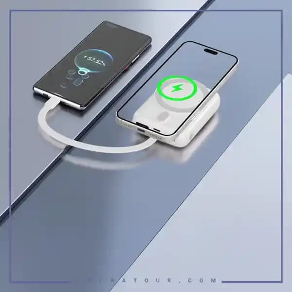 پاور بانک وایرلس 10000 گرین لاین GNRVN10PBSL — تصویر ۴