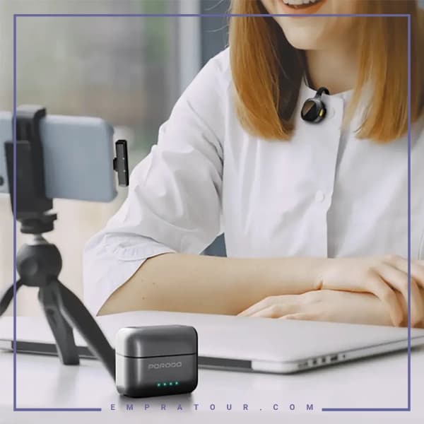میکروفون یقه ای بیسیم پرودو PDLAMPHF76BK — تصویر ۲