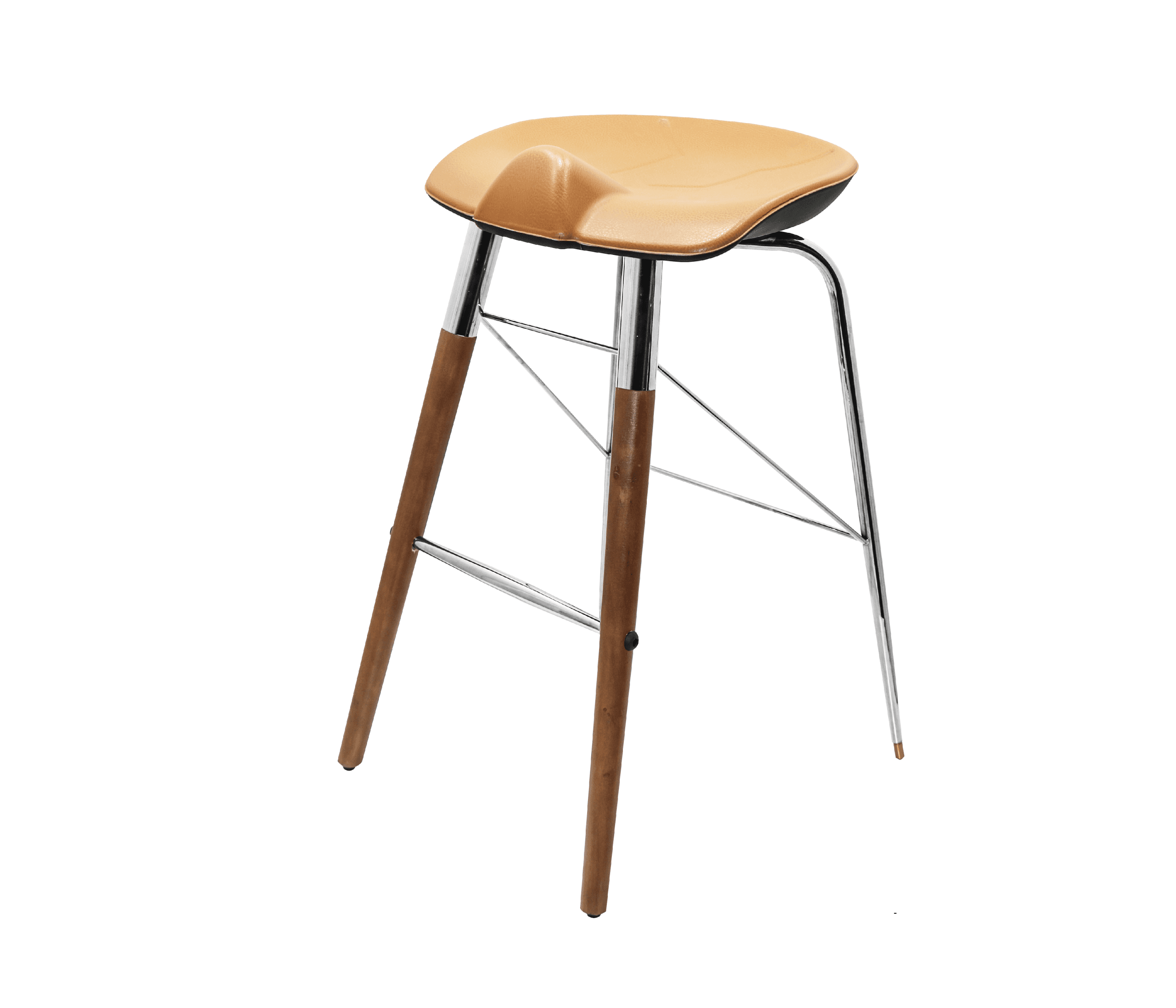 صندلی اپن زین اسبی ویهان مدل Hero-WC | پایه ثابت چوب و فلز — تصویر ۵