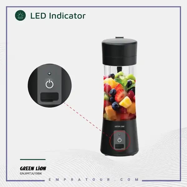مخلوط کن شارژی گرین لاین GNJIMTJU19BK — تصویر ۸
