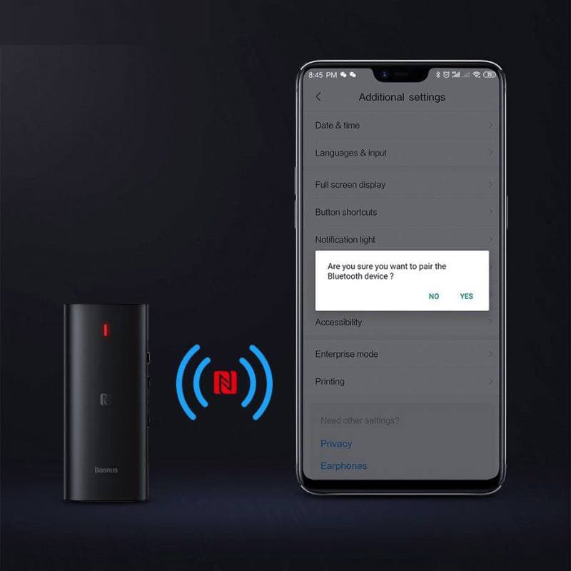 گیرنده صوتی بلوتوثی بیسوس Baseus BA03 Immersive Virtual 3D Wireless Audio Receiver NGBA03-01 — تصویر ۲
