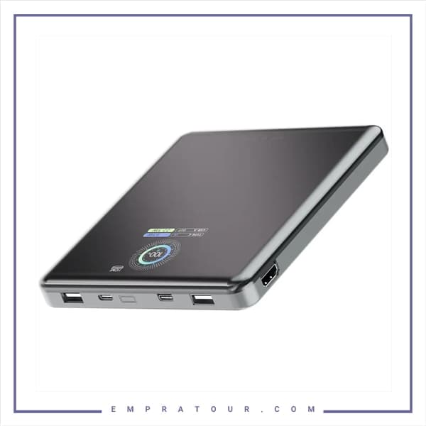 پاور بانک 20000 و هابHDMI پاورولوژی PPBCHA89BK — تصویر ۲