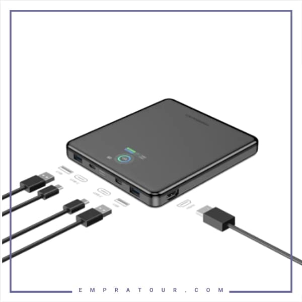 پاور بانک 20000 و هابHDMI پاورولوژی PPBCHA89BK