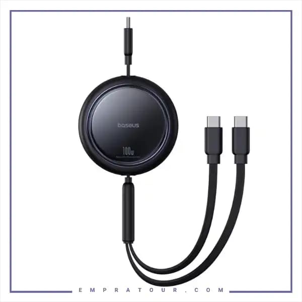 کابل چند سر جمع شونده تایپ سی بیسوس CB000124