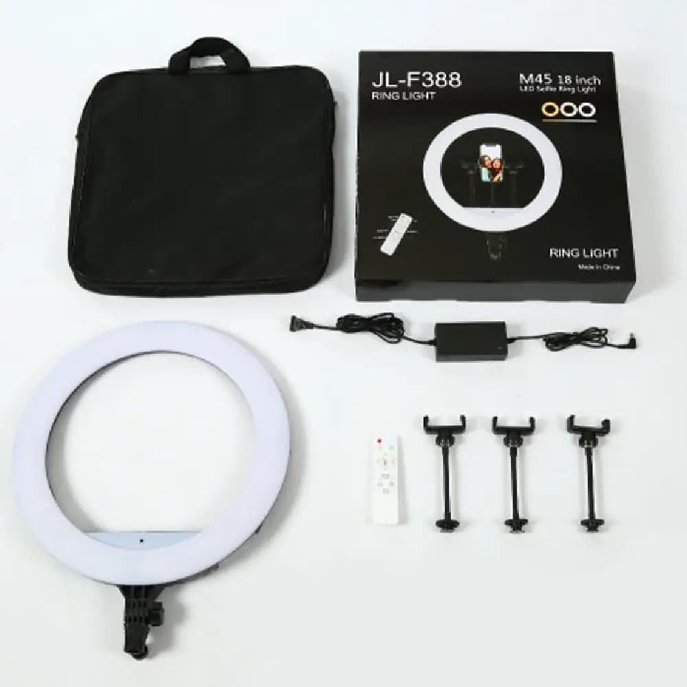 رینگ لایت JL-F388 Ring Light + پایهJL-F388 Ring Light — تصویر ۳