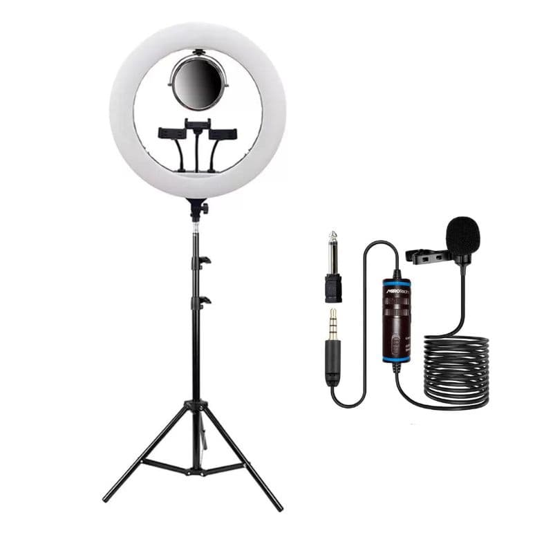 رینگ لایت عکاسی هیرو + پایه + میکروفن Hero YQ-520A Ring Light M1Hero YQ-520A Ring light