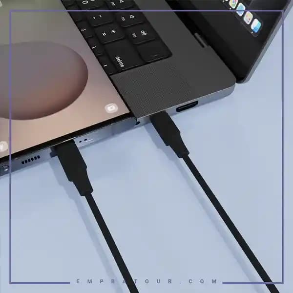کابل شارژ دو سر تایپ سی پاورولوژی PCAB017BK — تصویر ۴