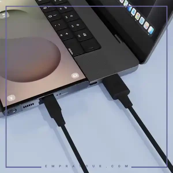 کابل شارژ تایپ سی پاورولوژی PCAB015BK — تصویر ۲