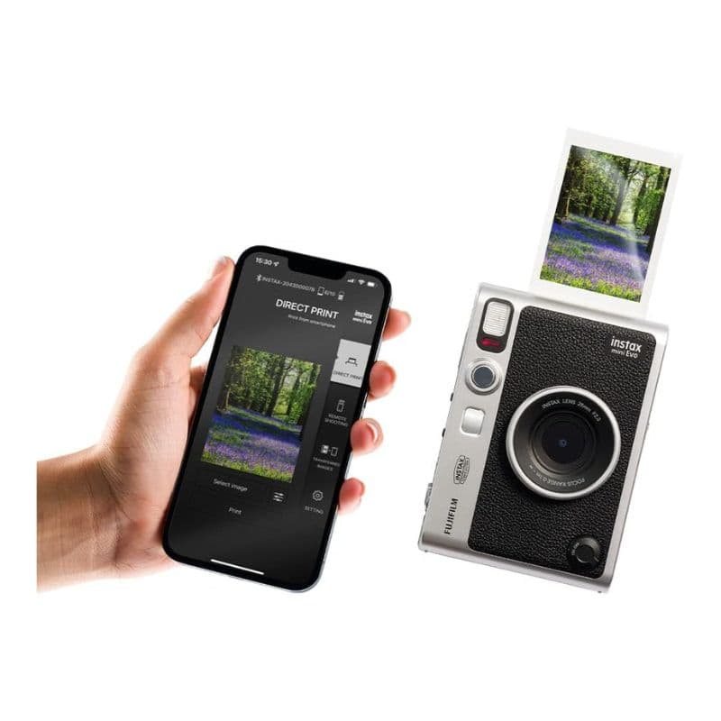 دوربين چاپ سريع فوجی فيلم مشکی fujifilm Instax Mini EVO Blackfujifilm Instax Mini EVO Black — تصویر ۵