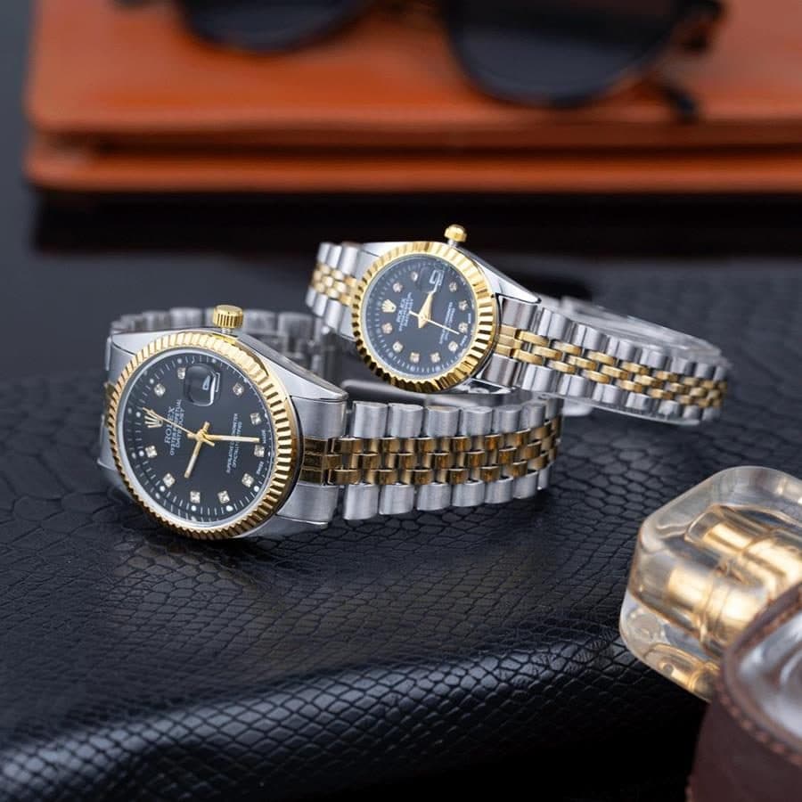 ست ساعت Rolex_Black_Steel مدل 3203 — تصویر ۲