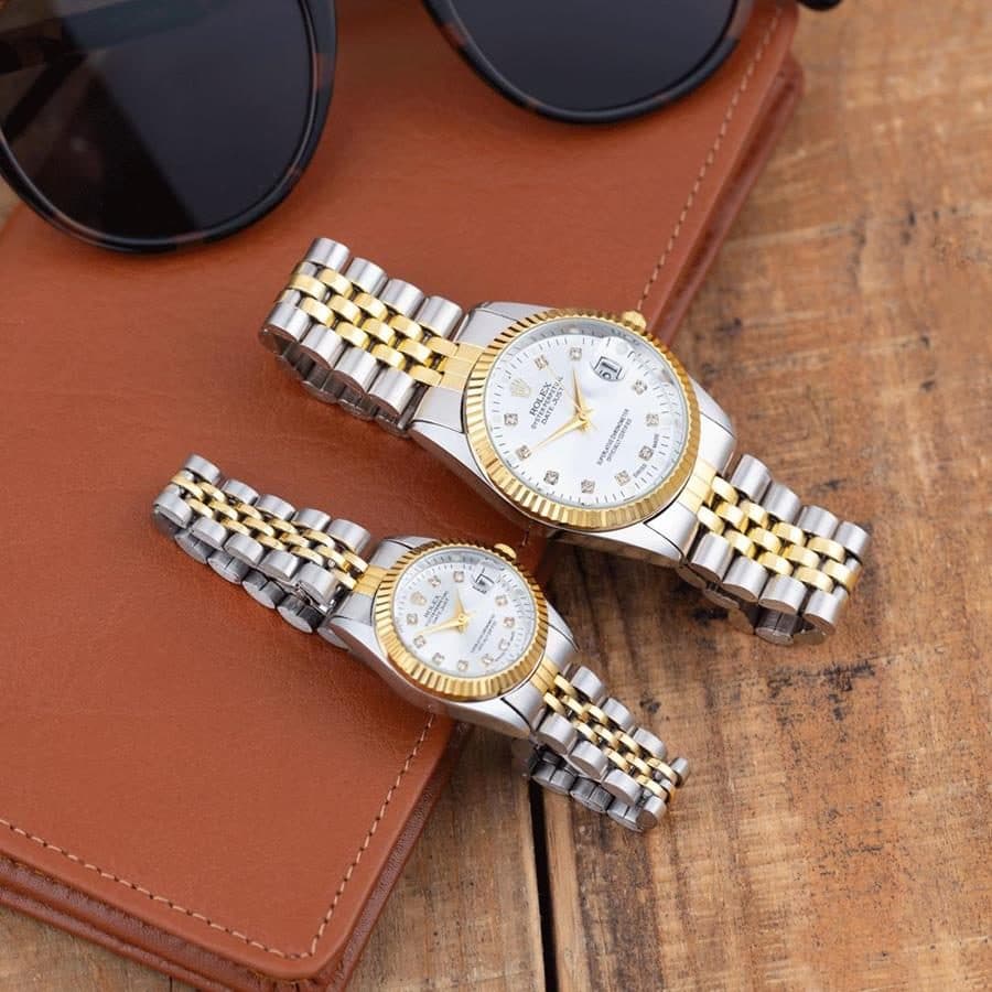 ست ساعت Rolex_White_Steel مدل 3201 — تصویر ۲