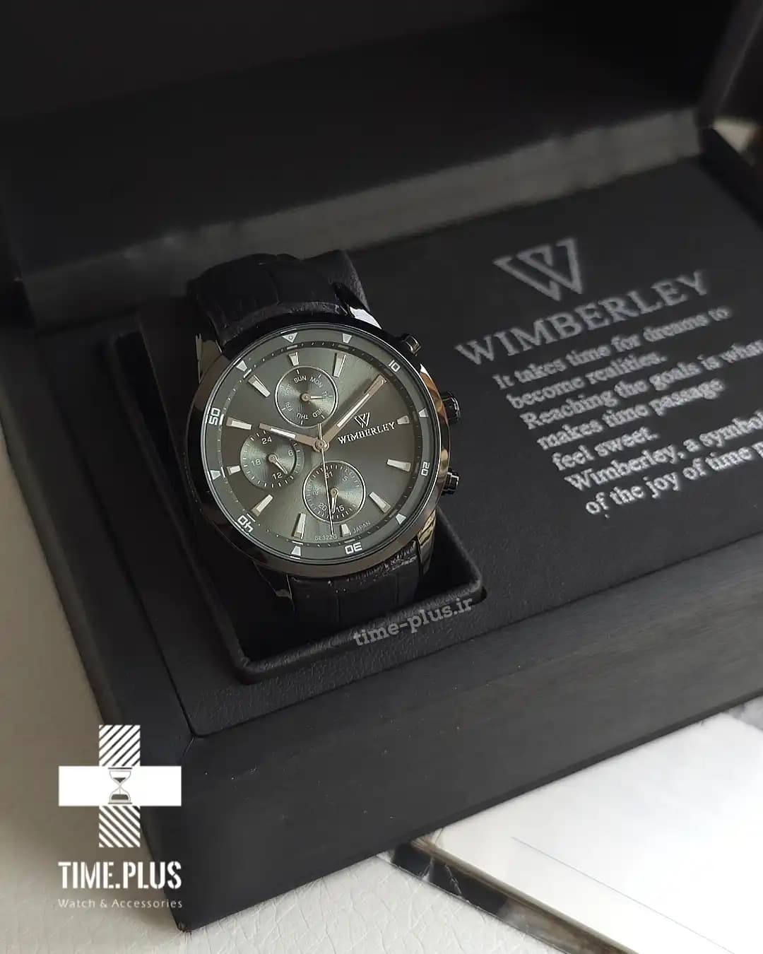 ساعت مچی ویمبرلی مردانه چرم مشکی صفحه بنفش WB-SL322G-A2 — تصویر ۱۱