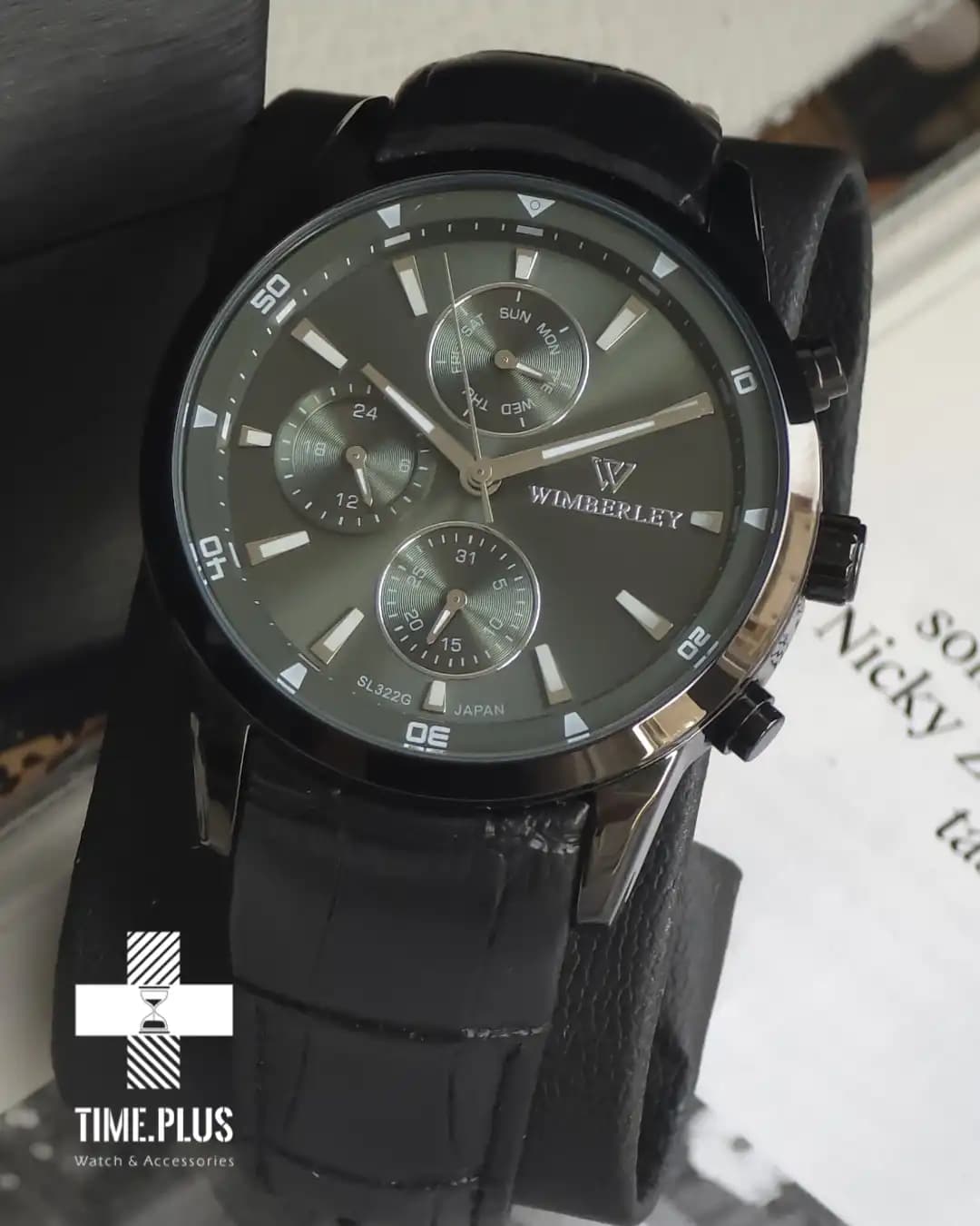 ساعت مچی ویمبرلی مردانه چرم مشکی صفحه بنفش WB-SL322G-A2 — تصویر ۶