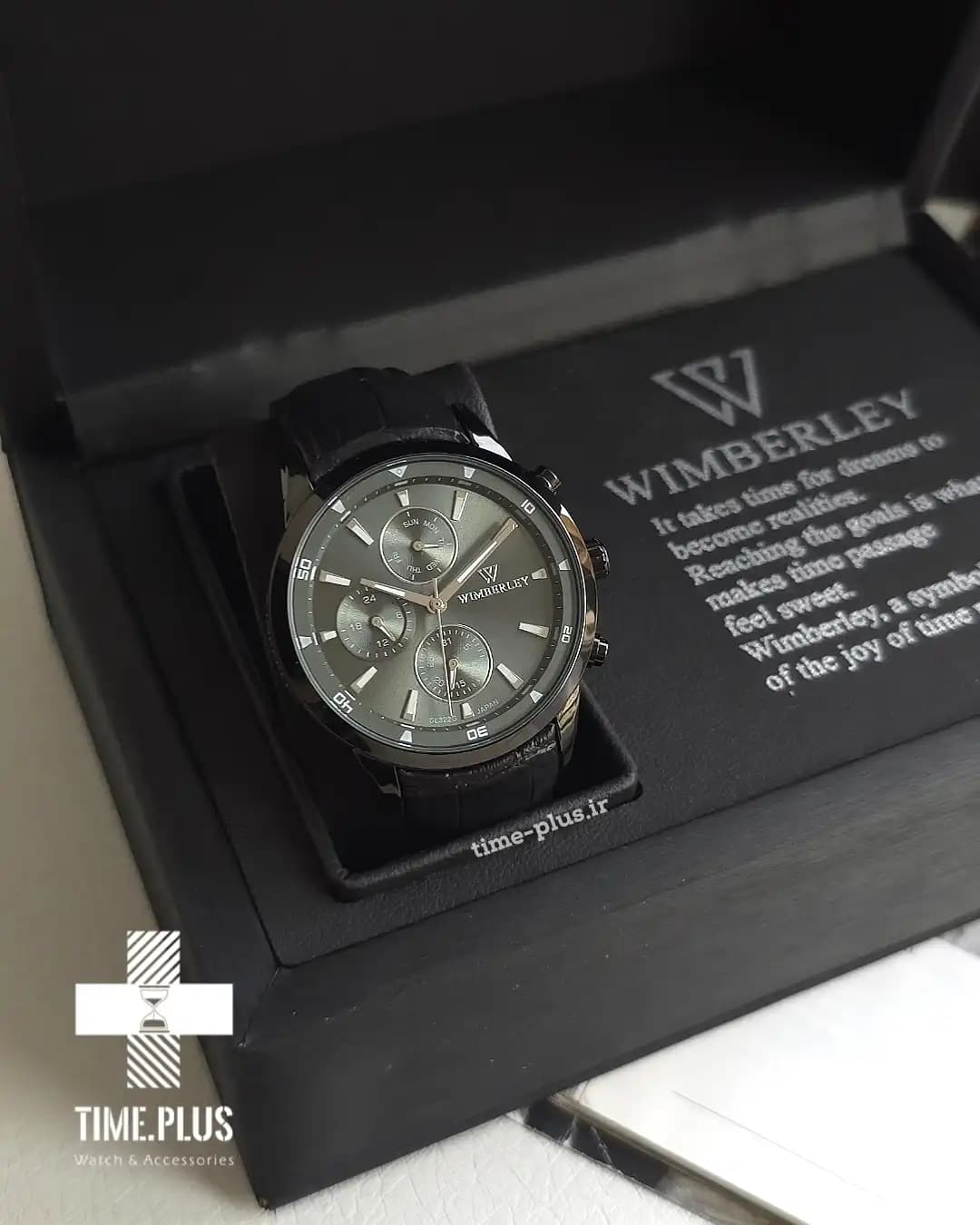 ساعت مچی ویمبرلی مردانه چرم مشکی صفحه بنفش WB-SL322G-A2 — تصویر ۸