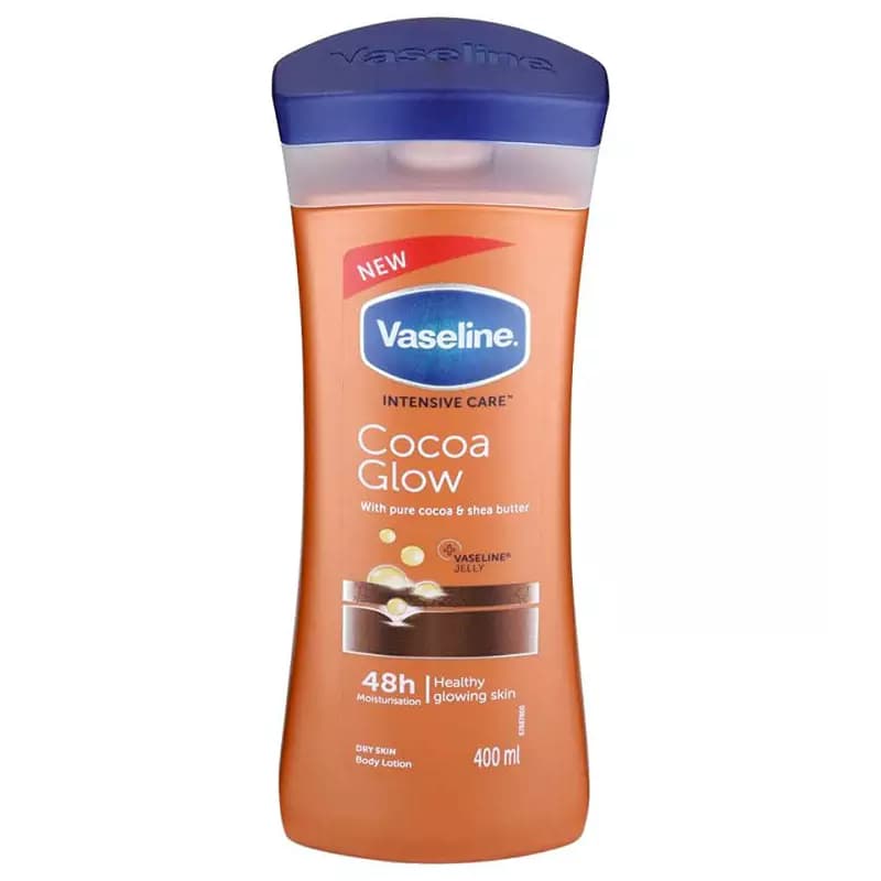 لوسیون بدن وازلین قهوه ای Cocoa Glow اصل حجم 400 میل