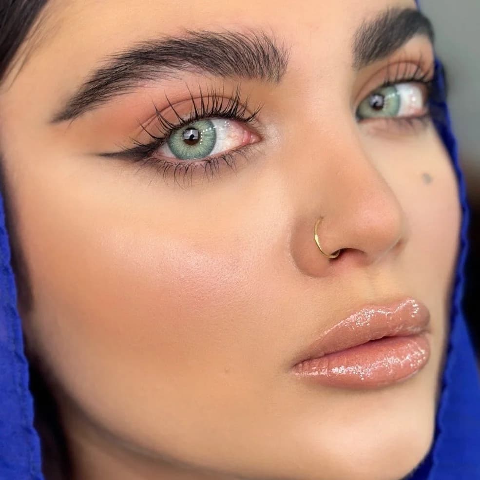 لنز سبز آبی باربی بلو برند یونیک — تصویر ۲